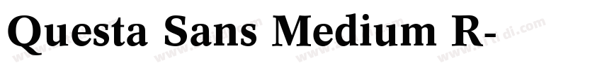 Questa Sans Medium R字体转换